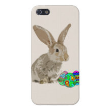 Niedliches Osterhasenkaninchen mit Eiern iPhone 5 Cover