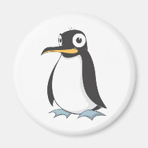 Niedliches Penguin-Kaiser-Cartoon-Hemd Kühlschrankmagnet