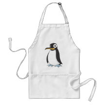 Niedliches Penguin-Kaiser-Cartoon-Hemd Schürze