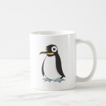 Niedliches Penguin-Kaiser-Cartoon-Hemd Tee Tasse