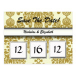 NIEDLICHES Save the Date kundenspezifisches Caland Postkarten