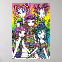Niedliches Schalen-Kuchen-Regenbogen-Fee-Party-Pla