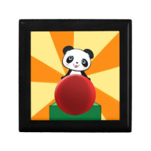 Niedliches schrulliges Panda-Bärn-Geschenk vorhand Geschenkboxen