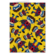 Niedliches Superhero-Jungen-Muster Karte
