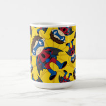 Niedliches Superhero-Jungen-Muster Teehaferl