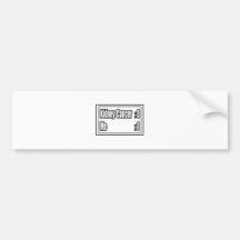 Nieren-Krebs-Anzeigetafel Auto Sticker