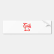 Nieren-Steine sind zum Kotzen Auto Sticker
