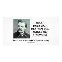 Nietzsche, was mich nicht zerstört, macht stärker fotokartenvorlage
