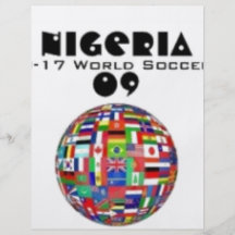 Nigeria-/Afrika-Fußball Bedruckte Flyer