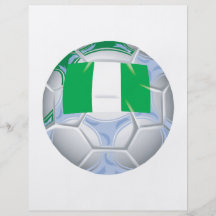 Nigerischer Fußball Flyer Druck