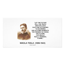 Nikola gelassener Tesla die Zukunft sagen dem Wahr Fotokarte