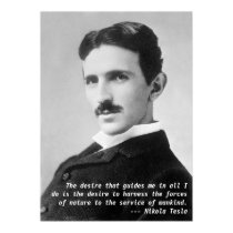 Nikola Tesla Quote poster