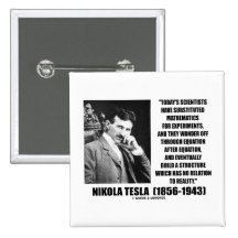 Nikola Tesla-Wissenschaftler-Gleichung kein Bezieh Anstecknadel
