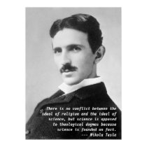 Nikola Tesla-Zitat poster