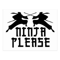 Ninja bitte! postkarten