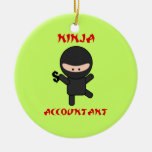 Ninja Buchhalter mit Dollar-Zeichen Ornamente