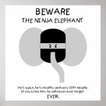 Ninja Elefant! Plakat