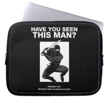 Ninja - haben Sie diesen Mann gesehen? Computer Sleeve Schutzhülle