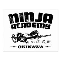 Ninja Hochschulokinawa-Tötung Bill Postkarten