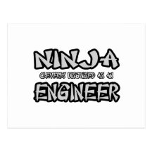 Ninja… Ingenieur Postkarte