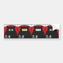 Ninja Miezekatze-Autoaufkleber