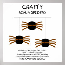 Ninja Spinnen! Plakatdrucke