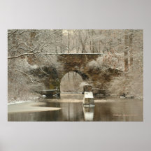 Nirgendwo Brücke auf Leinwand Posterdrucke