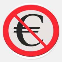 No Euro Ronde Stickers