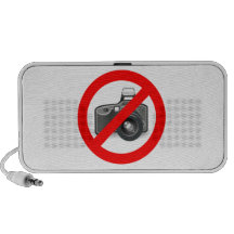 No Photos Sign Portable Speakers
