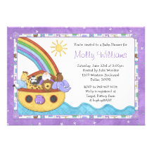 Noahs Arche-Babyparty-Einladung