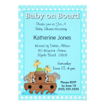 Noahs Arche-Babyparty-Einladung