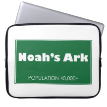 Noahs Arche-Bevölkerungs-Zeichen Laptop Computer Schutzhülle