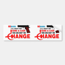 Nobama - behalten Sie die Änderung! Auto Sticker