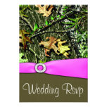 Noble hellrosa Jagd-Camouflage-Hochzeit UAWG Karte Personalisierte Einladungen