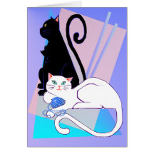 Noble Miezekatze-Karte