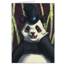 Nobler Panda Grußkarten