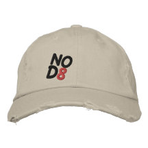 NOD8 beunruhigte Chino gestickte Kappe Besticktes Baseballcap