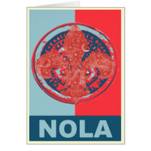 Nola-Wasser-Meter-Lilie Grußkarte