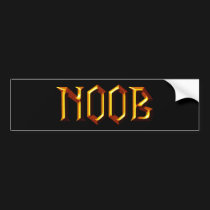 Noob autoaufkleber