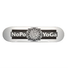 NoPo B&W Logo-Skate Personalisiertes Skateboard