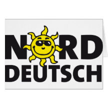 NORDDEUTSCH Sonne 3c Grußkarte