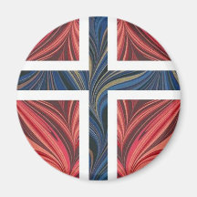 Nordisches skandinavisches kein Kreuz norwegische  Magnete