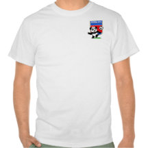 Nordkorea-Fußball-Panda T-shirt