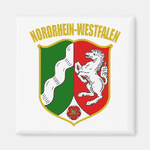 Nordrhein-Westfalen COA Kühlschrankmagnete
