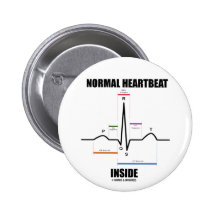 Normales Herzschlag-Innere (ECG EKG) Anstecknadel