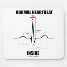 Normales Herzschlag-Innere (ECG EKG) Mousepad