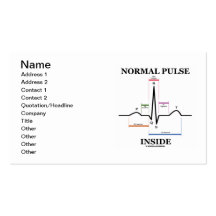 Normales Impuls-Innere (ECG/EKG Elektrokardiogramm Visitenkartenvorlagen