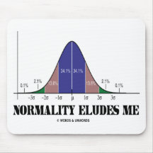 Normalität weicht mir aus (Bell-Kurven-Spaß) Mousepad