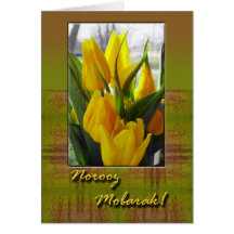 Norooz Mobarak, Frühlings-Tulpen Grußkarte