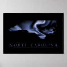 North Carolina-modernes Karten-Plakat
